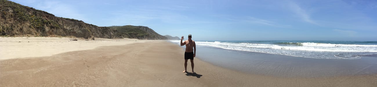 bobby-waving-on-beach