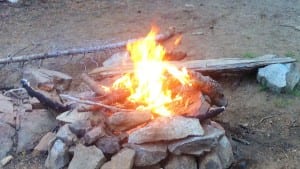 Backpacking-and-Campfire-at-Island-Lake-Tahoe-National-Forest