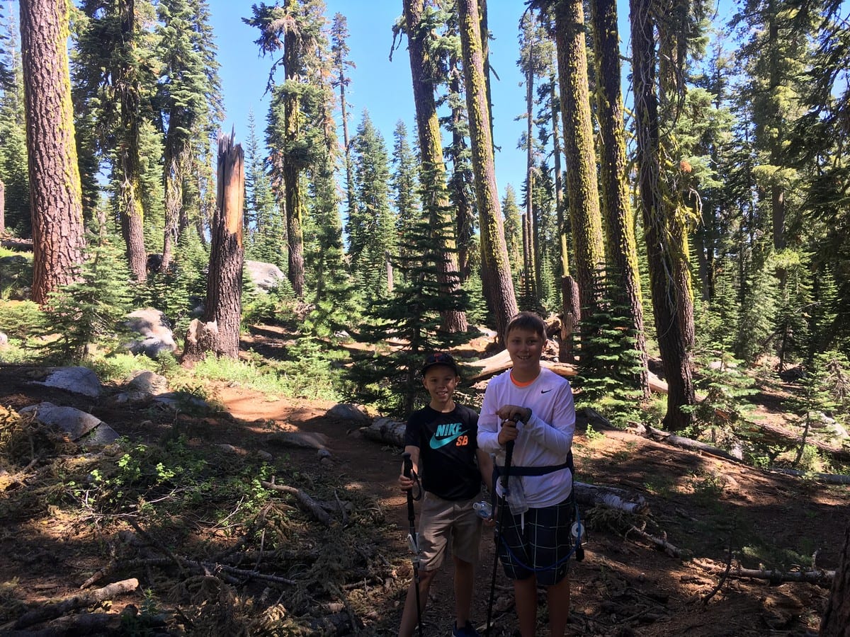 Backpacking-in-tahoe-national-forest-with-children
