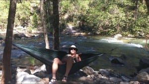 Feather Falls Fall River Hammock Singer May 2017 barebackpacking