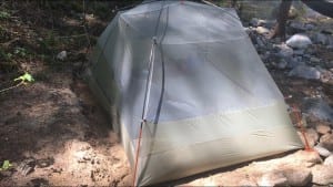 Feather Falls Tent Fall River May 2017 barebackpacking