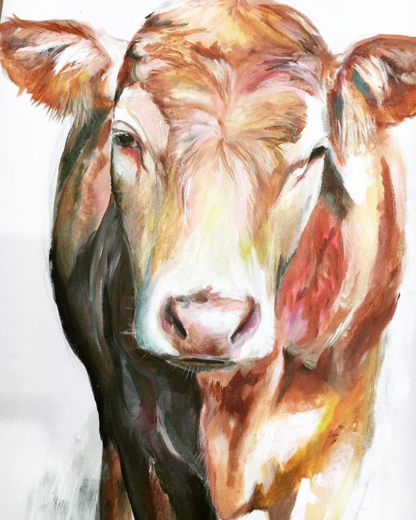 Okay not a real cow but www.cassandraburgess.com