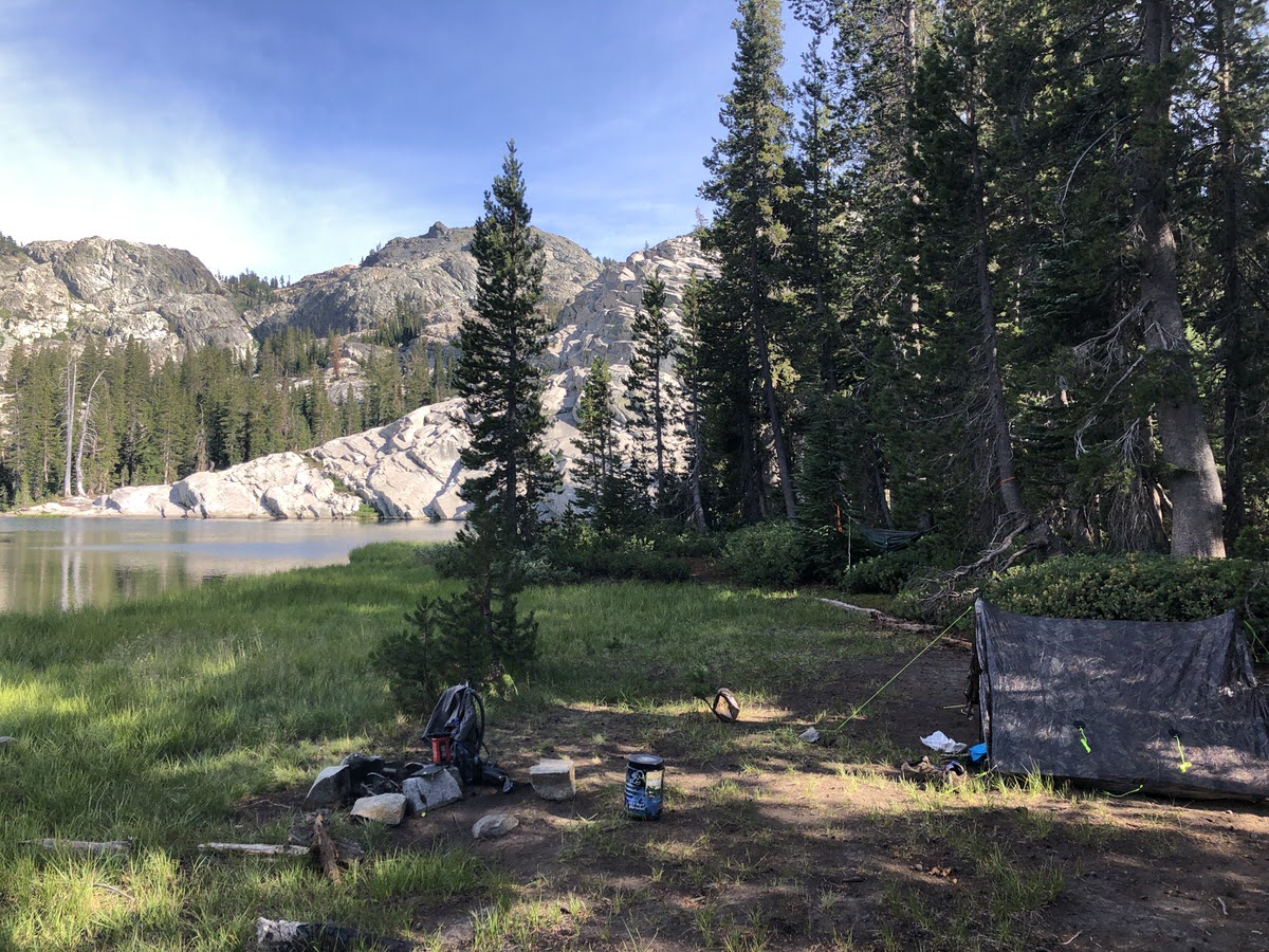 First Campsite Tahoe National Forest Five Lakes Basin